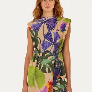 FARM Rio Vibrant Tropical Mini Dress